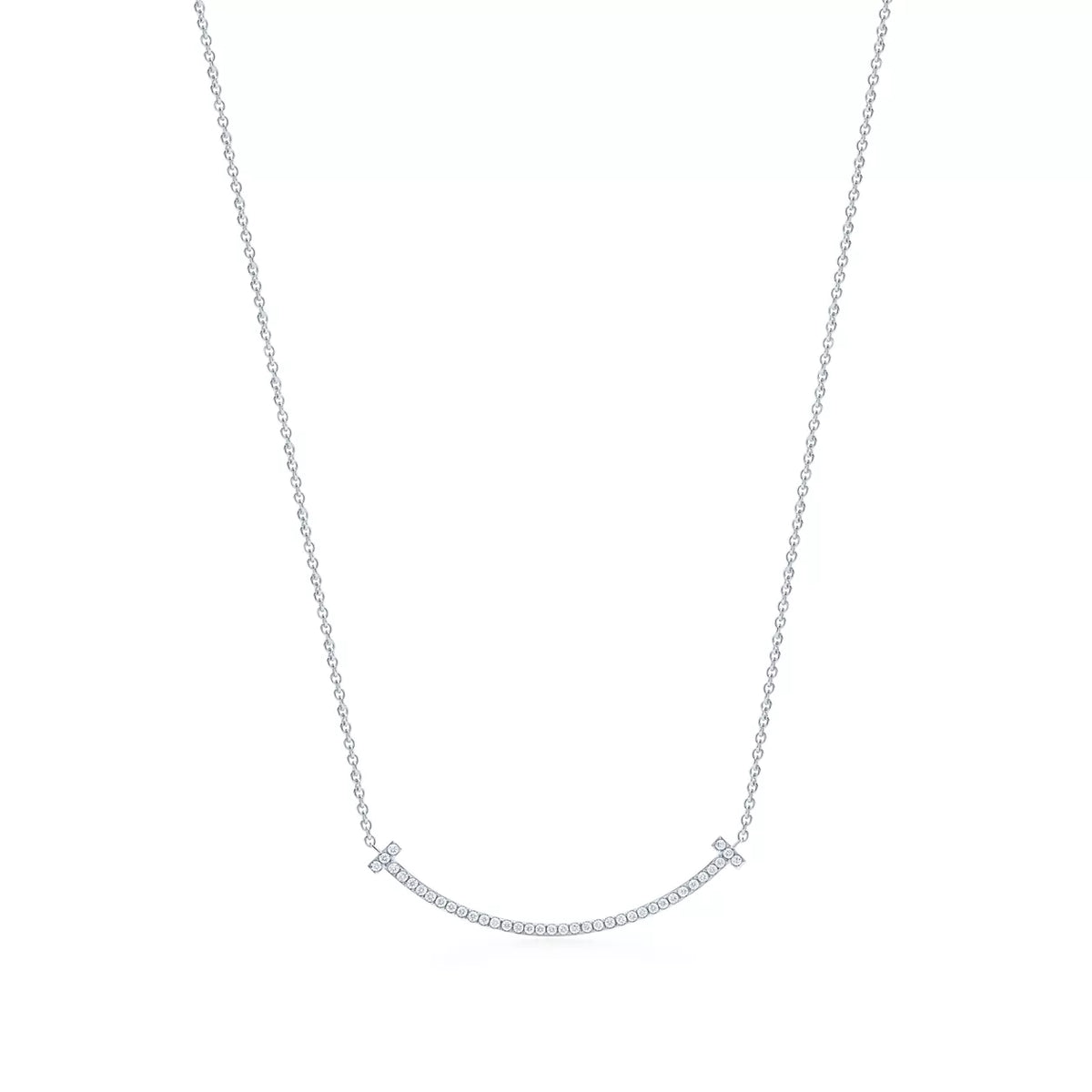Tiffany T Smile Pendant with Diamonds